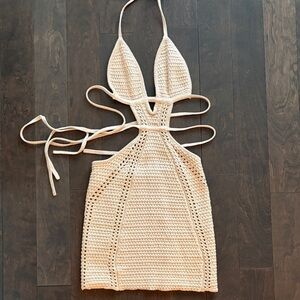 Babyboo Crochet Dress in Cream